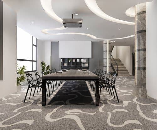 Spotless modern interior with freshly cleaned carpet and polished surfaces